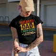 thumbnail image 2 of Husband. Dad. Lawn Care Legend. - Father's Day or Dad's Birthday, Black T-Shirt, Small, 2 of 5