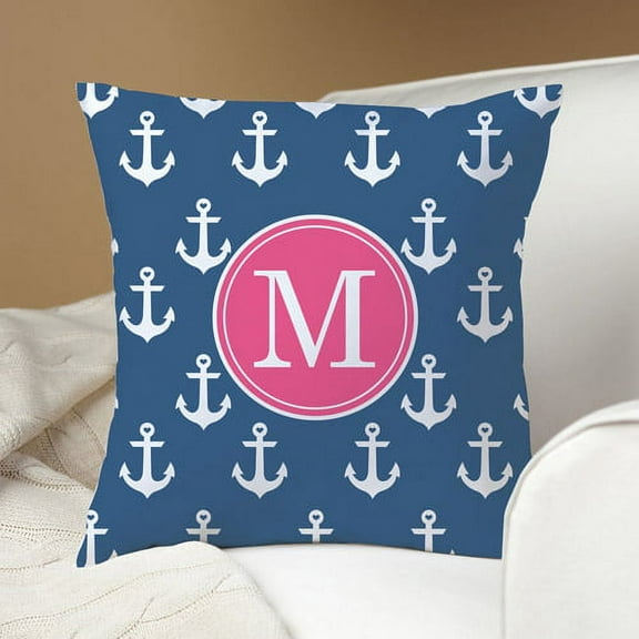Personalized Anchors Away Pillow