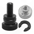 thumbnail image 3 of Black Rear F Seat Bolt Tab Screw Nut for Sportster XL 883 1200 Fatboy Road King Motorcycles, 3 of 5
