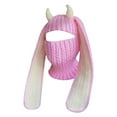 thumbnail image 1 of Winter Warm Knit Hoodwith Rabbit Ears for Adults Suitable for Seasonal Outdoor Activities and Everyday Comfort, 1 of 3