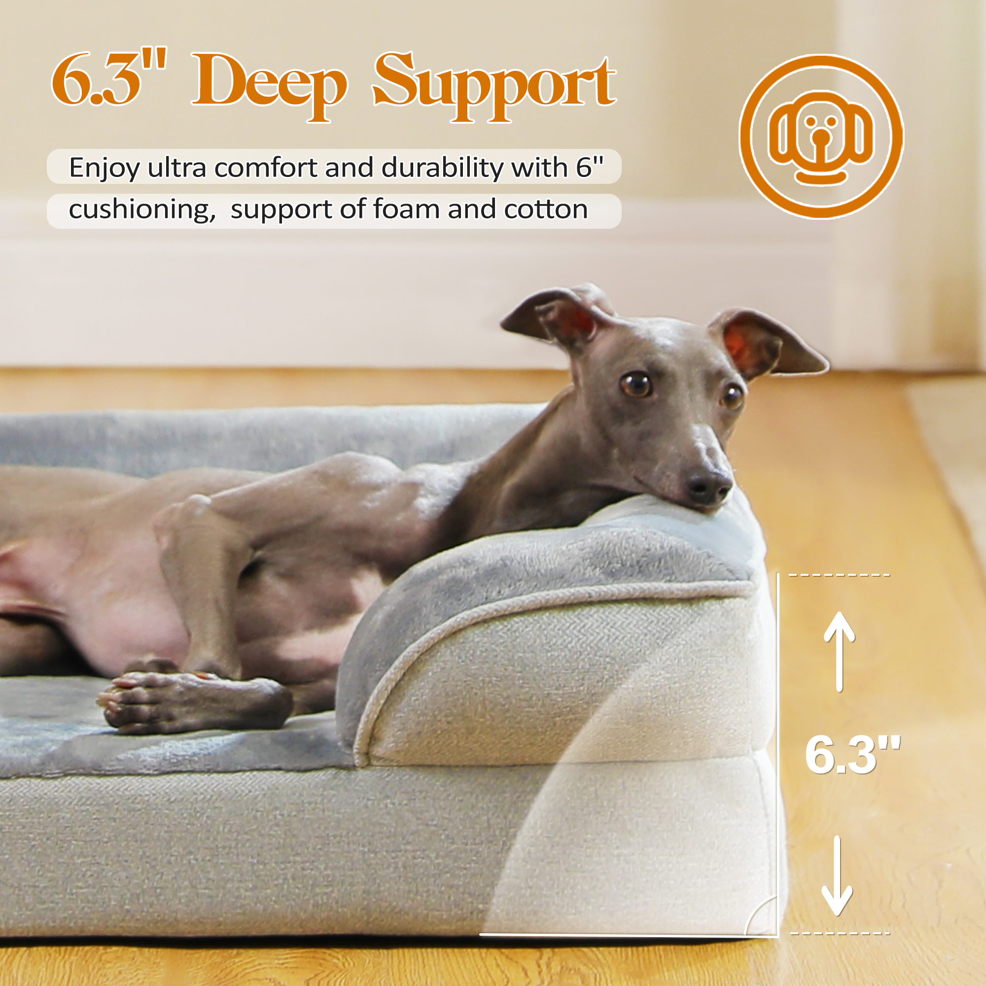 Pawz Road Orthopedic Dog Bed Removable Washable Cover photo 8