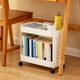 thumbnail image 1 of Fiudx Estantería Móvil con Ruedas, Solución de Almacenamiento Multifuncional, Diseño Compacto, Ruedas de Suave Deslizamiento, Uso Flexible, Organizador para Cocina, Baño y Sala de Estar, Tamaño 38,5, 1 of 6