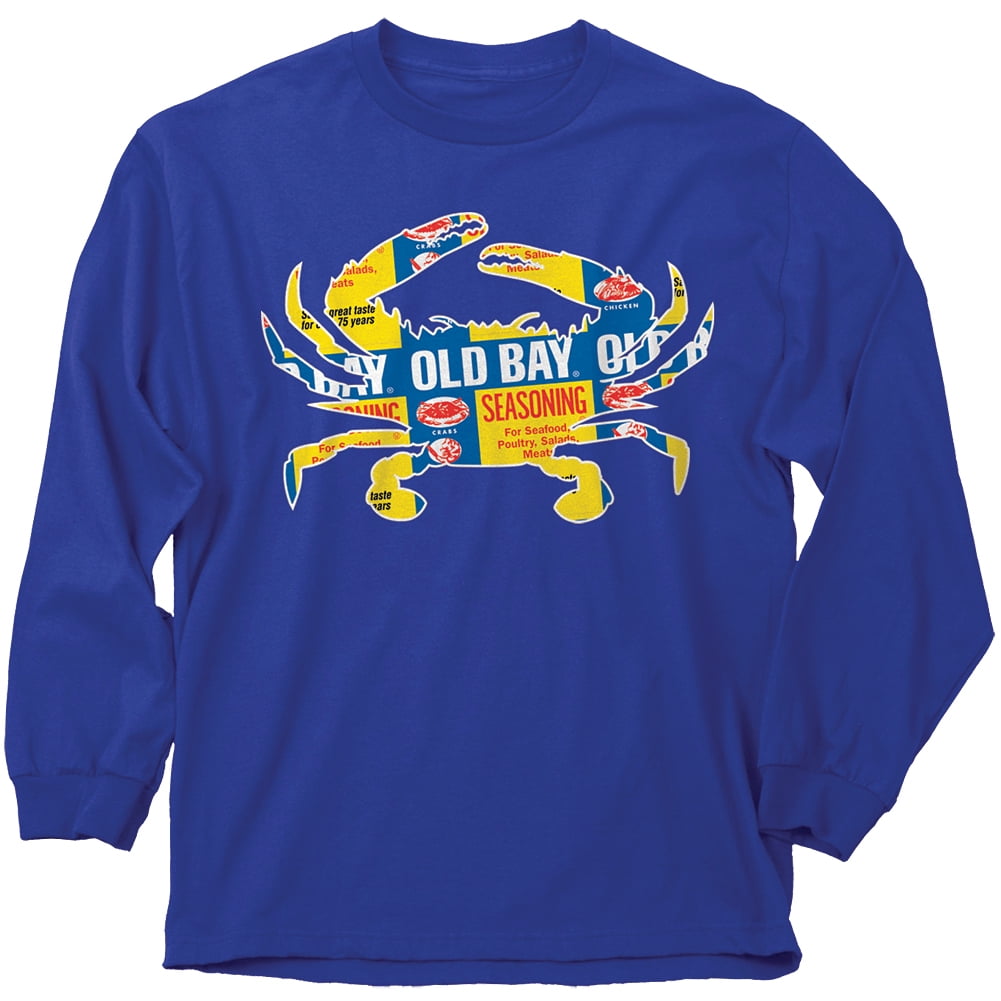 Old Bay  Old Bay Crab Logo Long Sleeve TShirt,, Officially Licensed