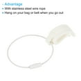 thumbnail image 4 of Flying Disc Clip with Wire Cable Sport Disk Hanger Hook Holder for Carrying, White, 2 Pack, 4 of 5