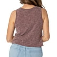 thumbnail image 2 of Women's Maroon Mississippi State Bulldogs Brie Sandwash Tri-Blend Cropped Tank Top, 2 of 2