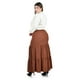 thumbnail image 4 of Falda larga con vuelo Roman Fashion /Tallas Extras, 7061 (Chedron) cafe 40, 4 of 6