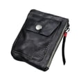 thumbnail image 4 of Rongfmy Porte-Monnaie en Cuir Compact Léger Robuste Vintage Portable Noir Gris, 4 of 9