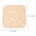 thumbnail image 5 of OUNONA  100 Pcs Cooking Paper Mat Ninja Fryer Air Parchment Round Oven Brown, 5 of 8
