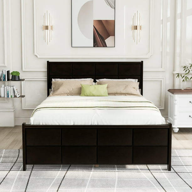 Bed Frame For Bedroom Dorm Guest Room, Will A Full Size Headboard Fit Queen