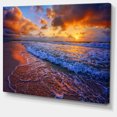 thumbnail image 2 of Beautiful Waves under Cloudy Sky - Seashore Canvas Art Print, 2 of 3