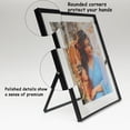 thumbnail image 3 of AhaGo 8x10 Black Floating Picture Frame, Vertical, for Photo 7x9, 6x8, 5x7, Classy Gift for Festival, Home or Wedding, 3 of 6