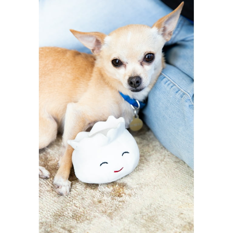 Pearhead Dim Sum Plush Dog Toys With Squeakers, Set of 3 Pearhead Dim Sum Plush Dog Toys With Squeakers, Set of 3