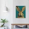 thumbnail image 4 of Nawypu Tin Sign Rabbit Bathroom Restroom Wall Tin Sign Retro Style Easter decorations, 4 of 5