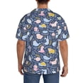 thumbnail image 3 of Kdxio Men's Hawaiian Shirt for Men Short Sleeve Shirt Cute Baby Animals Summer Casual Holiday Beach Button Down T-Shirts, 3 of 5