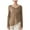Khaki, variant on Womens Fall Tops V Neck Long Sleeve Workout Yoga Shirts Sheer Loose Fit Side Drawstring Casual Cover Ups