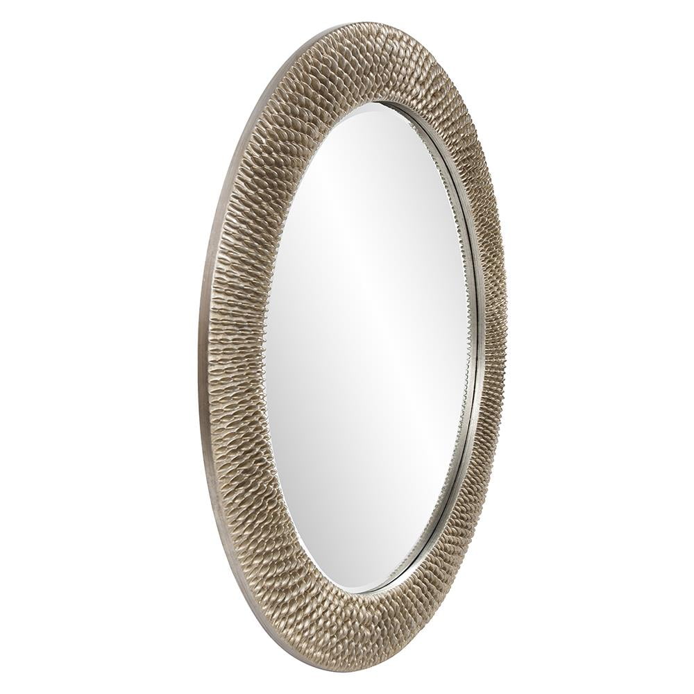 Tyler Dillon Bergman Champagne Gold Large Round Mirror - 54"
