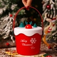 thumbnail image 6 of CuiLiyq Christmas Gift Box, Plastic Cylindrical Candy Box With Merry Christmas Print, For Home Holiday Wedding Party Decoration (Red Antlers), 6 of 6