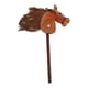 thumbnail image 5 of Caballo de palo para Halloween, juego de simulación, divertido, hecho a mano, juguete para montar. marrón, 5 of 9