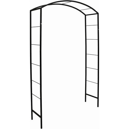Steel Garden Arch, 7'2" High x 4'7" Wide, Garden Arbor for Various Climbing , Outdoor Garden Lawn Backyard