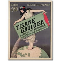 Trademark Fine Art Paul Berthon Paul Brethon Tisana Gauloise 1900 Canvas Wall Art - 18x24