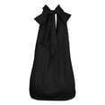 thumbnail image 4 of Daznico Womens High Neck Halter Tank Top Gathered Neck Sleeveless Casual Summer Loose Fit Blouse,M, 4 of 4