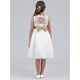 thumbnail image 5 of Kaerm Flower Girl Wedding Bridesmaid Pageant Party Prom Formal Ball Gown Princess Dresses White 14, 5 of 9