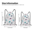 thumbnail image 2 of Xecao cute winter Gnome Pattern Sports Drawstring Backpack - String Swim Gym Bag with Wet Proof Pocket for Women&Men-Small, 2 of 6