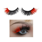 niuredltd eye tail color imitation eye lashes five pairs of false eyelashes stage makeup exaggerated effect