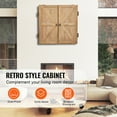 thumbnail image 5 of VEVOR Dartboard Cabinet, Solid Wood Dartboard Cabinet Set, Official Size Hideaway Cabinet with Socreboard and Accessories, Features Easy Assembly, Perfect for Cricket Games (Dartboard Not Included), 5 of 9