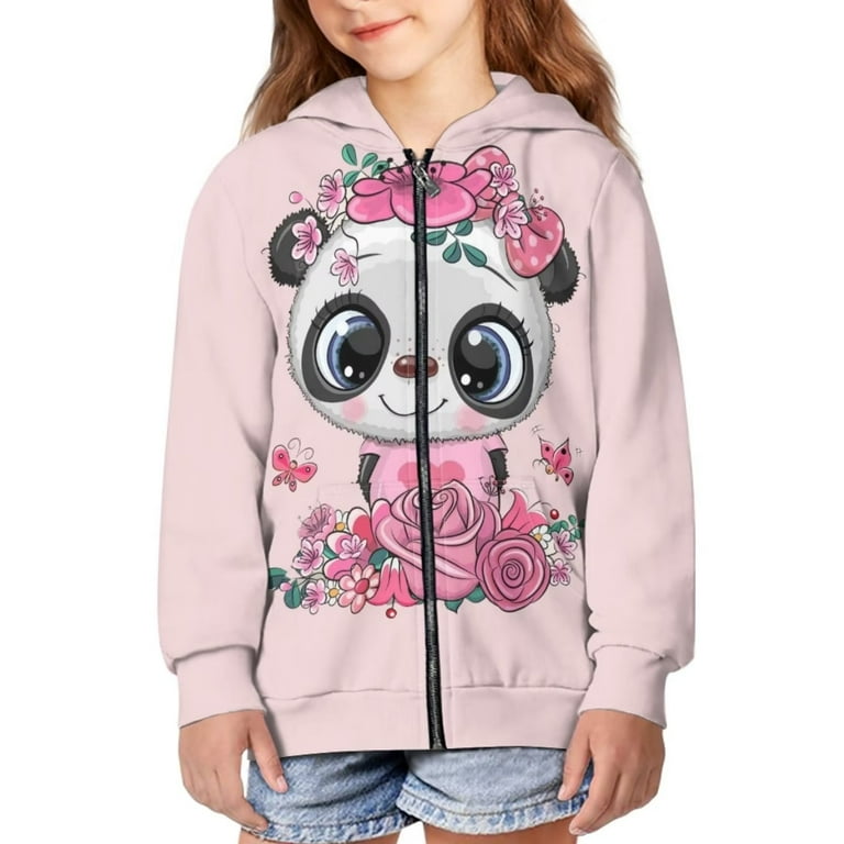 Panda rose top boys hoodie