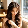 thumbnail image 4 of Metal Multi-layered Headband for Women, Non-slip Elastic Hairband, Fashion Hair Accessories for Daily Styling And Elegant Outfits, 4 of 7