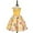 Yellow, variant on Odeerbi 2025 New Shoulder Children's Dress Rose Print Dress Skirt Girls Party outfits Festival outfits