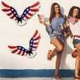 thumbnail image 3 of Hirigin 4th of July Eagle Wall Decor, Flat Metal Patriotic Wall Art Independence Day Decor Party Favor, 3 of 6