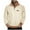 Beige, variant on Paiwinds Men's Fleece Lined Stand Collar Pullover, Winter Warm Long Sleeve Sweatshirt with Button Placket, Soft Thermal Comfort Fit Casual Top