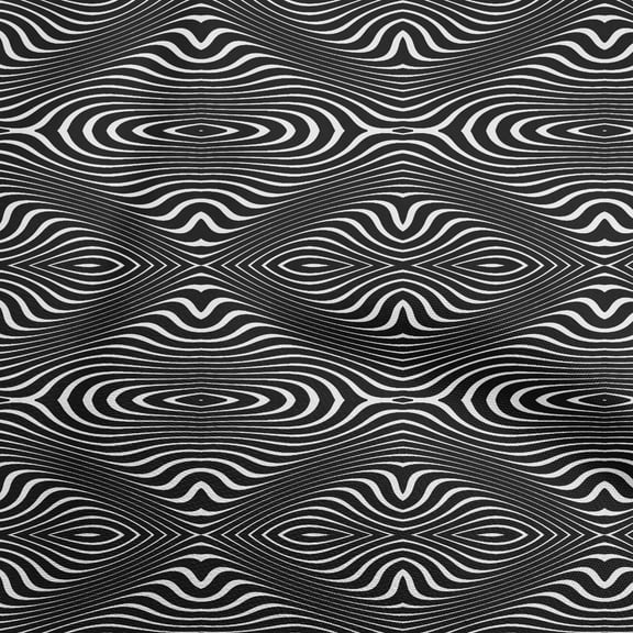 oneOone Rayon White Fabric Moire Sewing Fabric By The Yard Printed Diy Clothing Sewing Supplies 56 Inch Wide