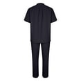 thumbnail image 4 of Aofany Mens Short Sets 2 Piece Outfits Men Casual Solid Fashion Stand Collar Pullover Sports Suit Short Sleeve T Shirt Trousers Two-Piece Tracksuit Mens Sets, 4 of 5