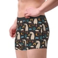 thumbnail image 2 of Yiaed Cute Alpaca Print Men's Soft Cotton Boxer Shorts Breathable Boxers Underwear Moisture-Wicking Underwear Stretch Boxer Briefs for Man-Small, 2 of 5