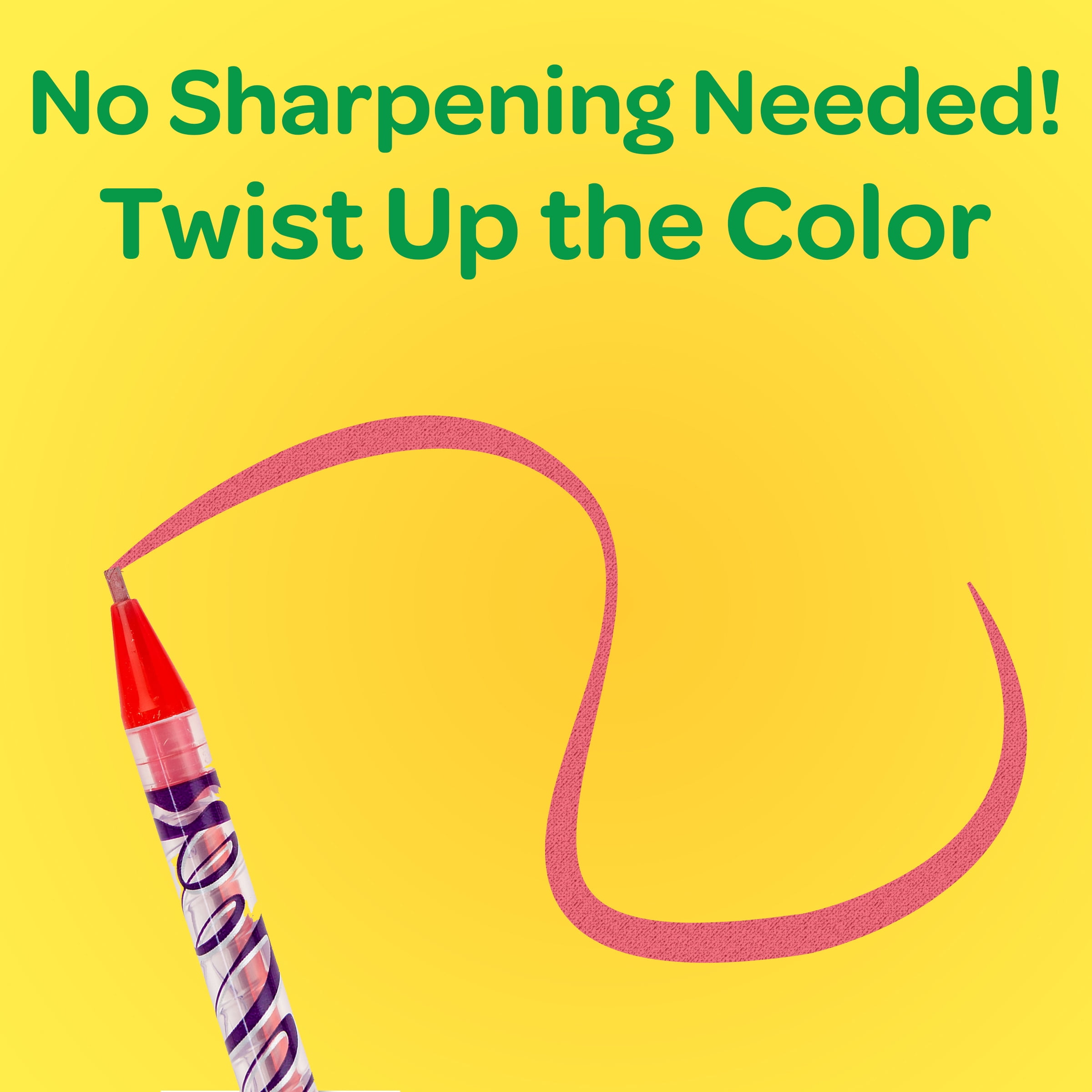 Crayola Erasable Twistables Colored Pencils, Assorted, 12/Pack (68-7508)