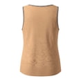 thumbnail image 5 of Chbgutlmr Tank Tops for Women Sleeveless Lace Insert Hollow out V Neck T-Shirts Casual Loose Summer Trendy Tee Tops, 5 of 7