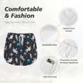 thumbnail image 6 of Lsque Space Printed Women's Running Shorts with Liner Pockets,Elastic Quick Dry Workout Athletic Gym Yoga Shorts,Womens High Waist Shorts-Small, 6 of 9