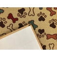 thumbnail image 5 of Custom Size Runner Rug Skid Resistant Backing Pick Your Own Size Rug Runner Pet Paw and Bone Beige Design Cut to Size Roll Runner Rugs By Feet Customize in USA Facility, 5 of 8