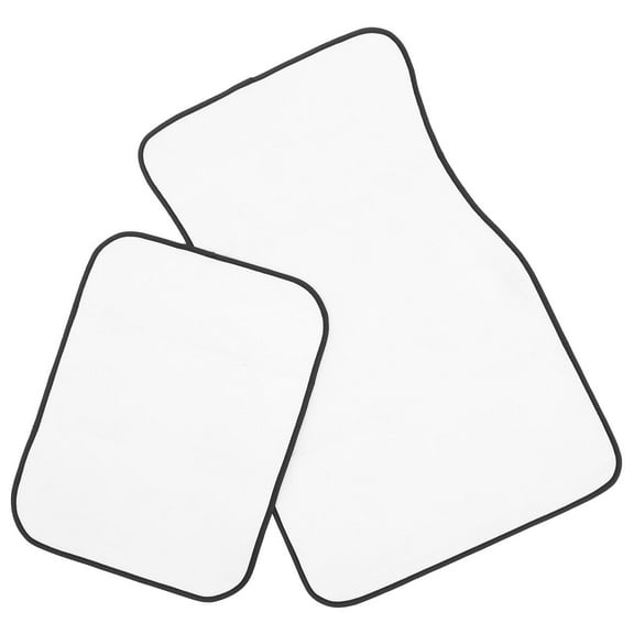 SOPOTUTU White Rubber Car Floor Mats All-Weather Non- Set for Vehicles