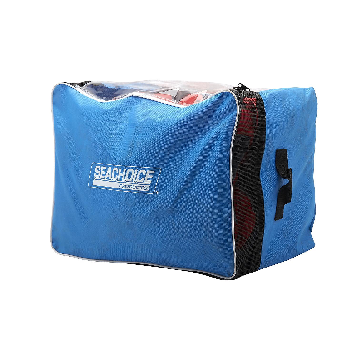 Seachoice 85517 General Purpose Life Vest 4-Pack With Bag, Blue & Red, Adult Universal