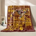 thumbnail image 4 of Football Throw Blanket, Team Color Gifts for Men Women Football Fans, 80"x60" City Style Blanket for Sofa Bed Chair, 4 of 6