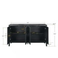 thumbnail image 6 of Aukfa Accent Storage Cabinet TV Stand with Carved Door for Living Room,Entryway,Black, 6 of 7