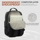 thumbnail image 4 of Mochila para portátil LOVEVOOK para mujer, 15.6 pulgadas, impermeable, negra, 4 of 7