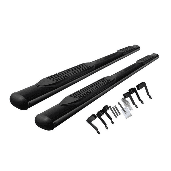Ikon Motorsports Compatible with 07-21 Toyota Tundra Extended Cab 4" Oval Black Running Boards Side Step Nerf Bars