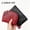 Wine red, variant on SolaceHue PU Leather Card Holder for Women, Cute Small Wallet with 11 Slots, Multi-Functional Credit Card Case Purse for ID, Cash, Coins, Gift for Cat Lovers,Brick red