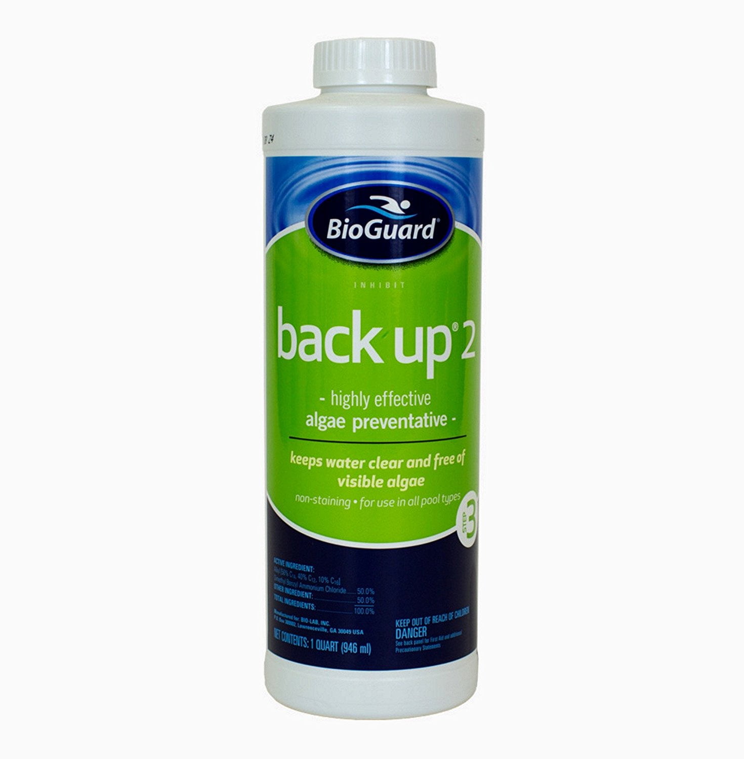 BioGuard Back Up 2 Algae Preventative 32 oz. - White