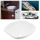 thumbnail image 1 of Lavabo de baño, 404 x 384 x 130 mm, lavabo de encimera blanco, lavabo de encimera blanco, lavabo de encimera para tocador, durabilidad prolongada, 1 of 9